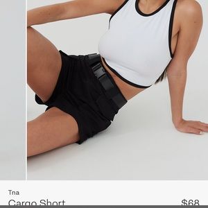Aritzia TNA belted cargo shorts